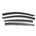 Black Window Vent Visor Deflectors Rain Guards L75218