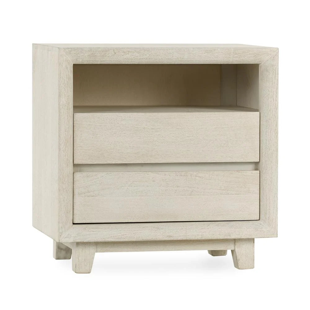 Two-Drawer Mango Wood Nightstand H947932