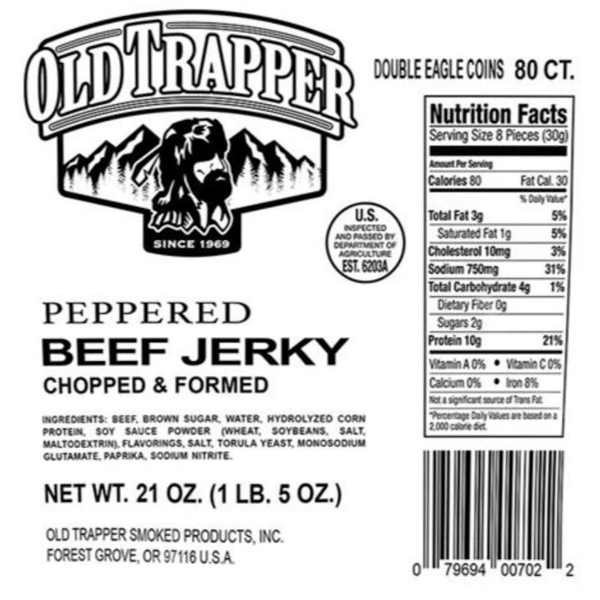 Peppered Beef Jerky 21 oz Pouch F151428