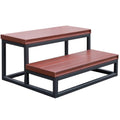 2 Tier Spa Step in Mahogany J897