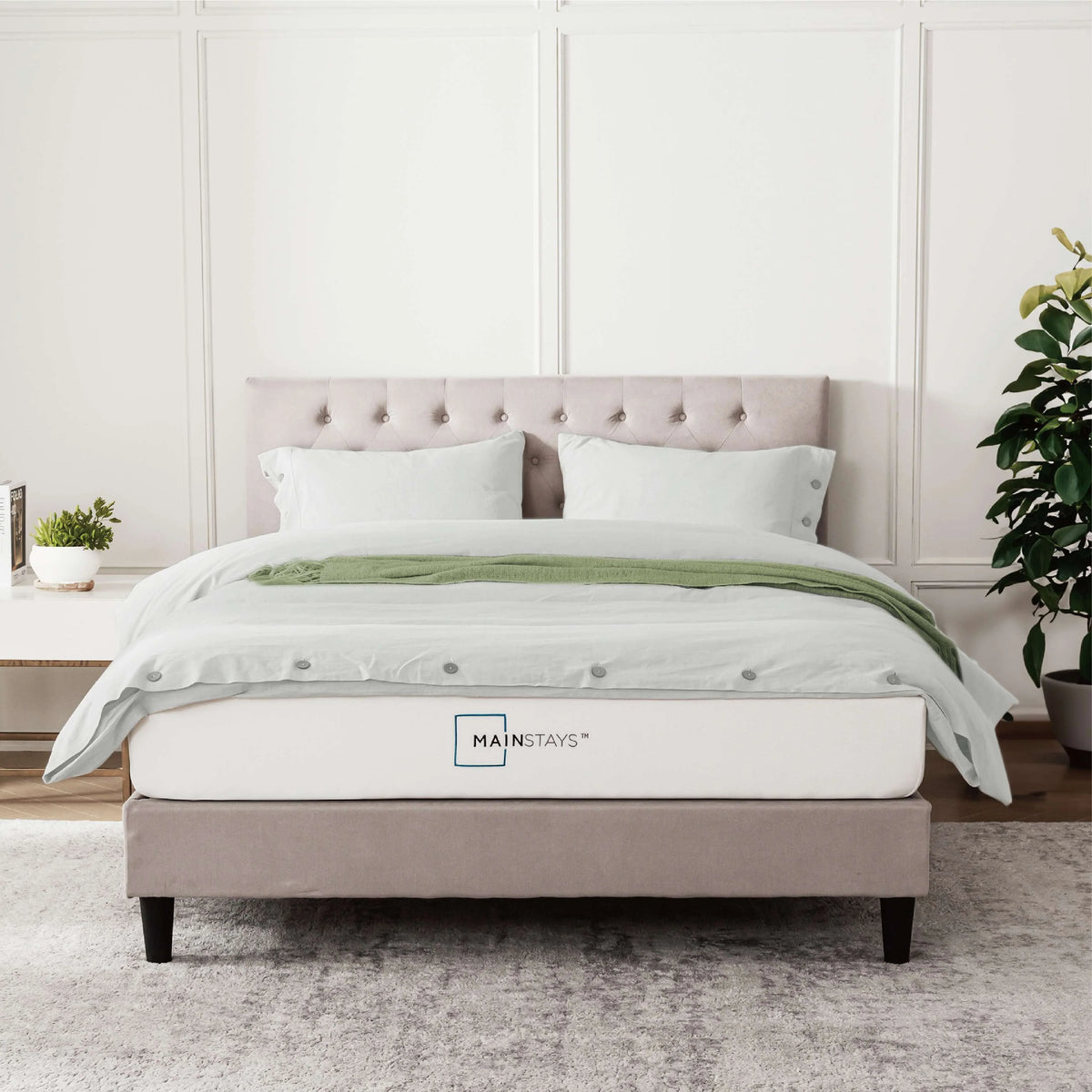 6” Green Tea Infused Memory Foam Mattress, Twin I992413