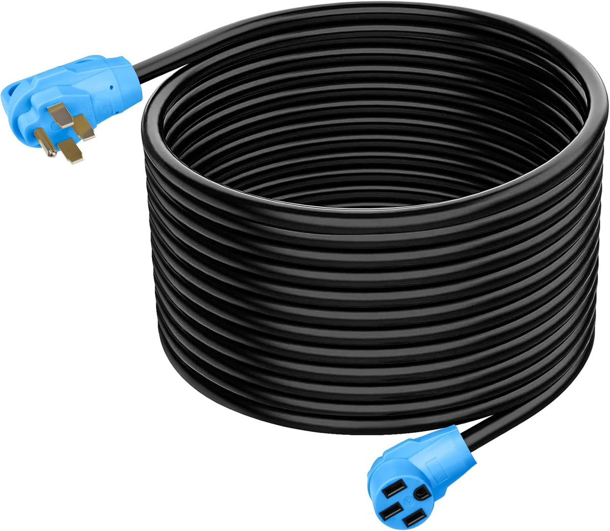 RV Cord 50FT 50AMP Extension Cord, 14-50P Male to 14-50R Female, 6/3+8/1 AWG A51823