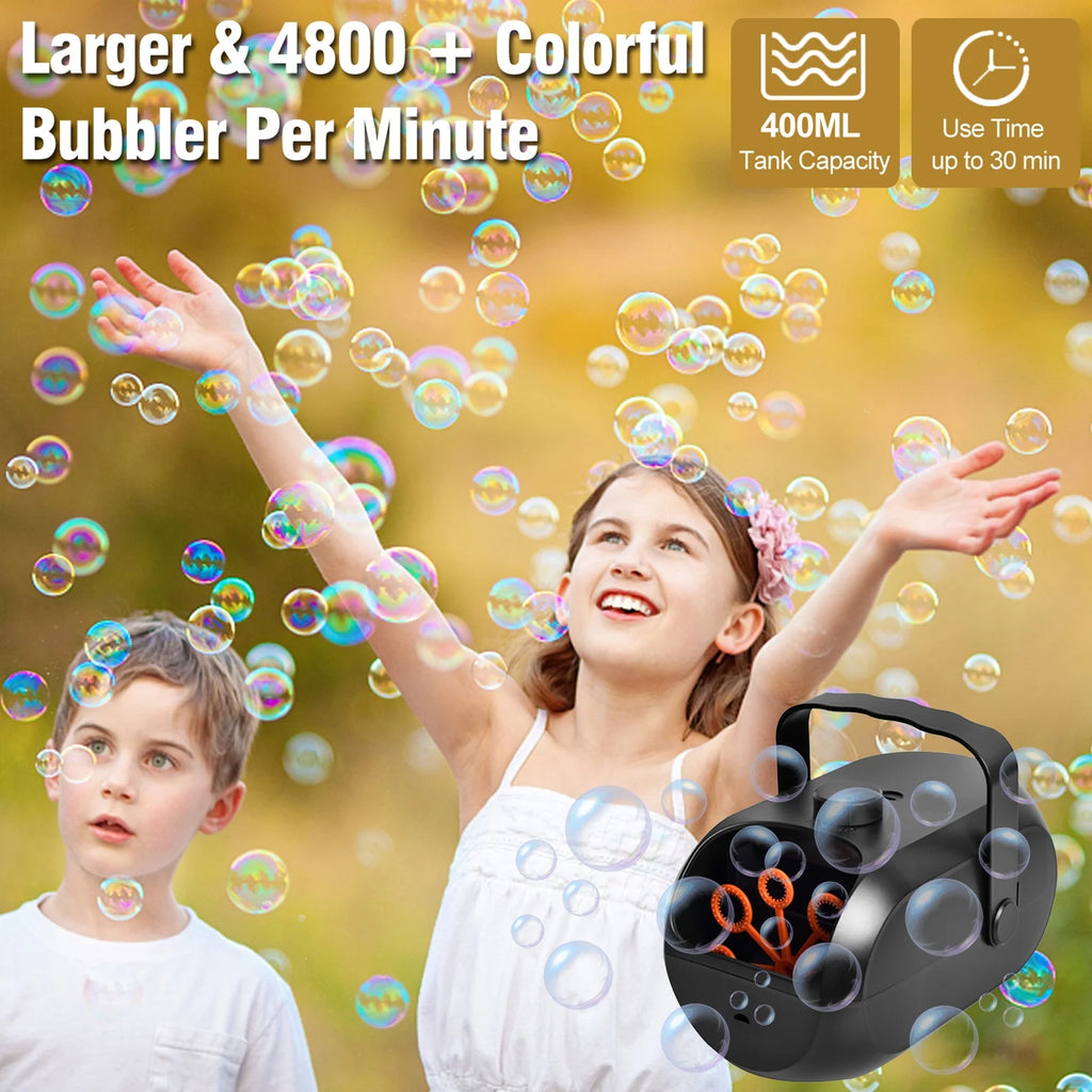 Portable Rechargeable Bubble Machine E7100