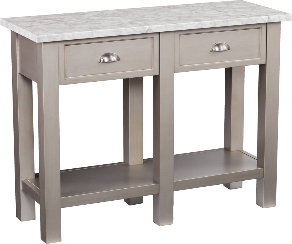 Faux Marble Rectangular Console Table J2166