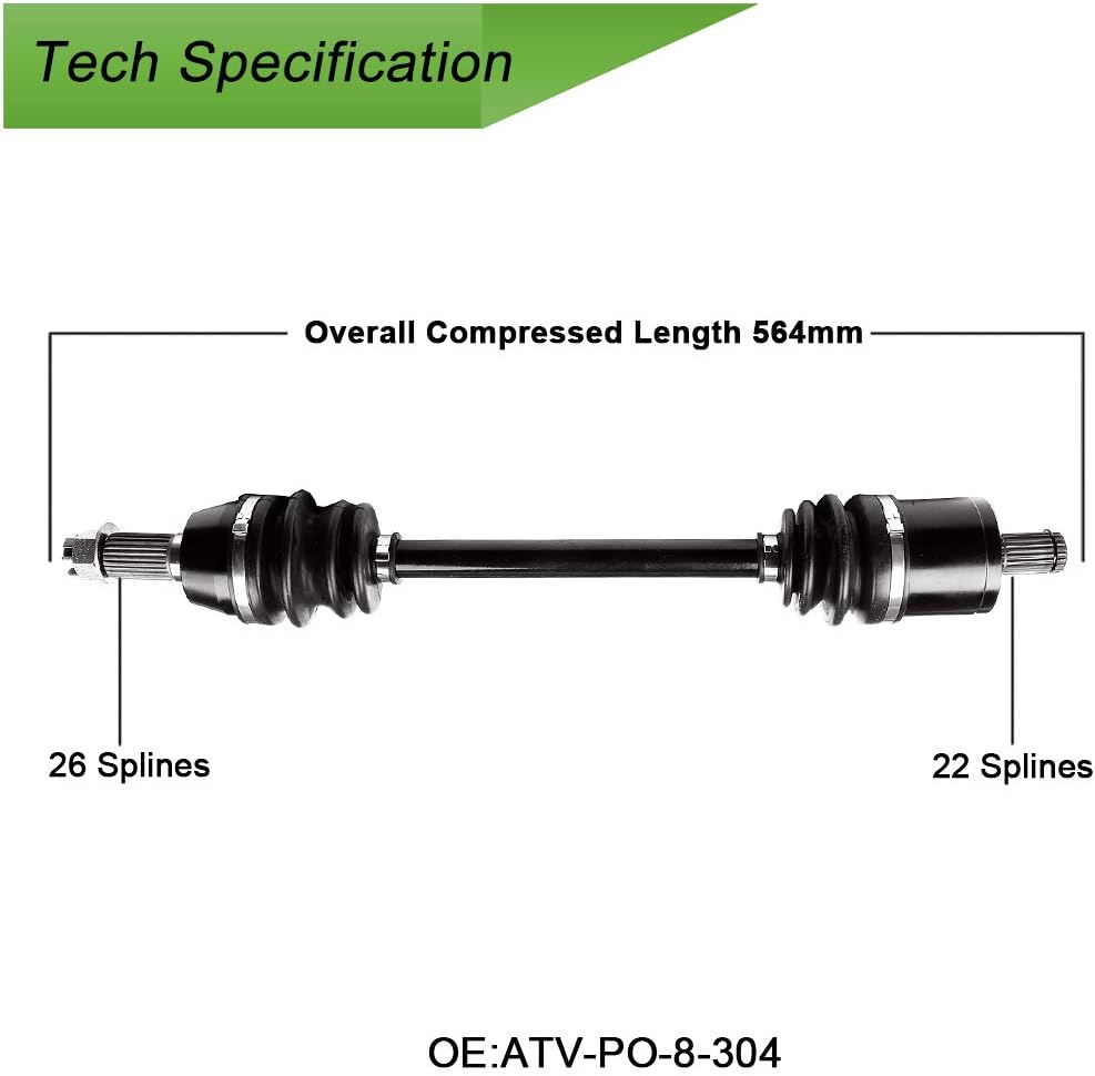 CV Axle Shaft Assembly Pack of 2 S189317