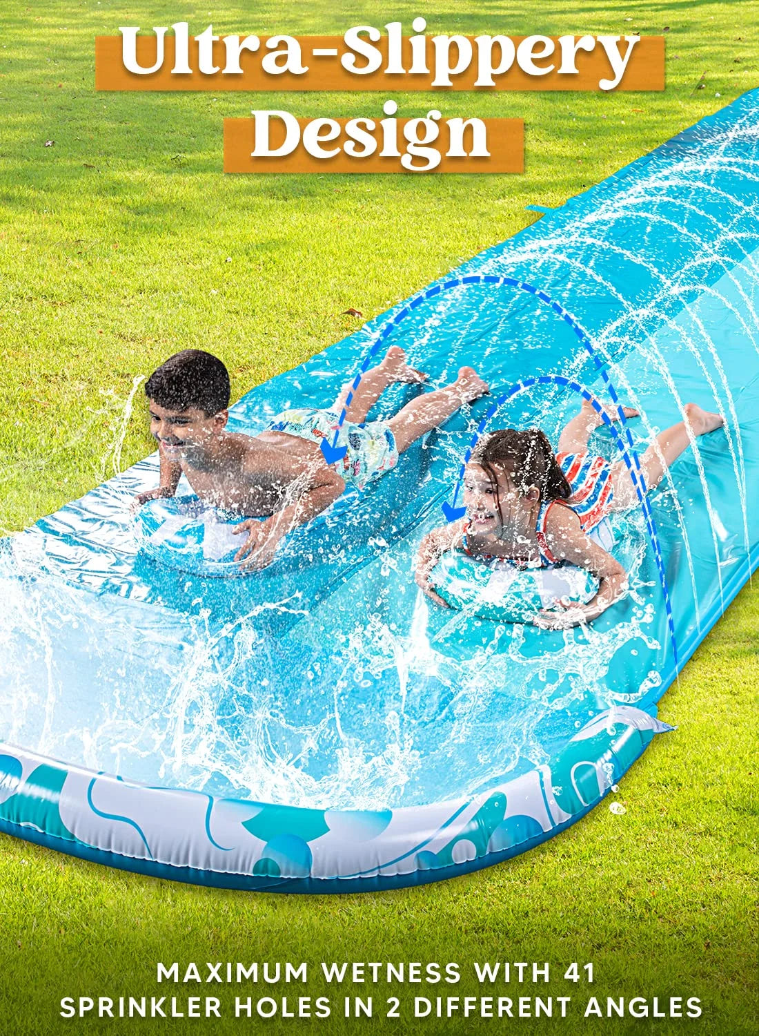 Water Slides with 2 Boogie Boards J714