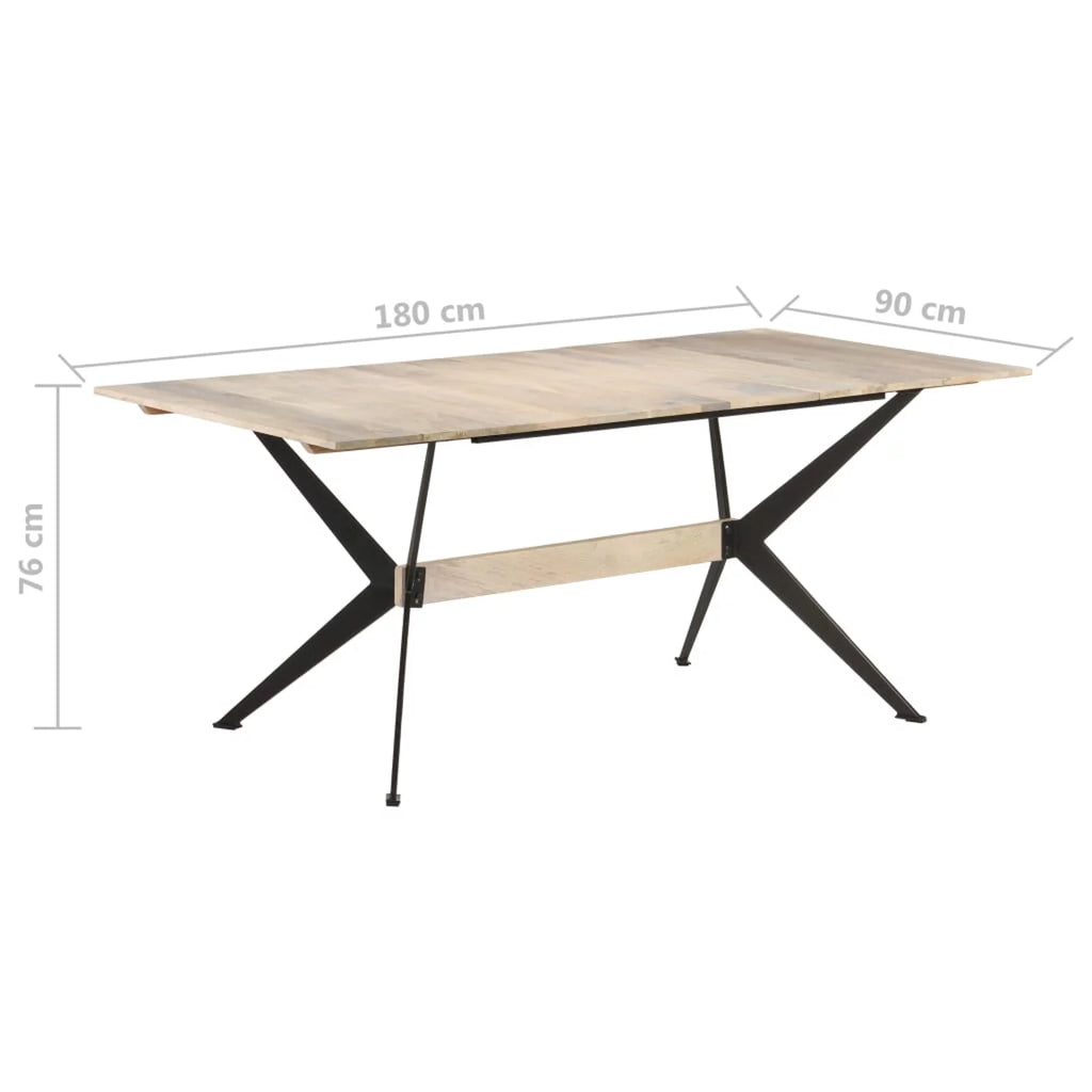 70.9"x35.4"x29.9" Solid Mango Wood Dining Table A72891