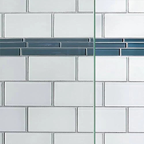 Clear Glass Shower Door Brushed Nickel Finish L855817