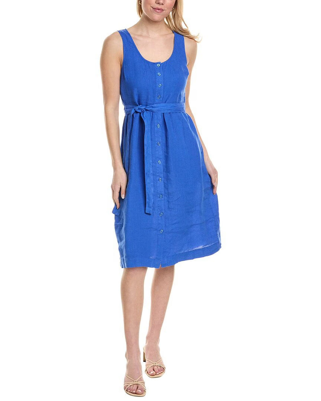 Linen Midi Dress J631