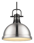 1 Light Pendant with Rod in Matte Black G492