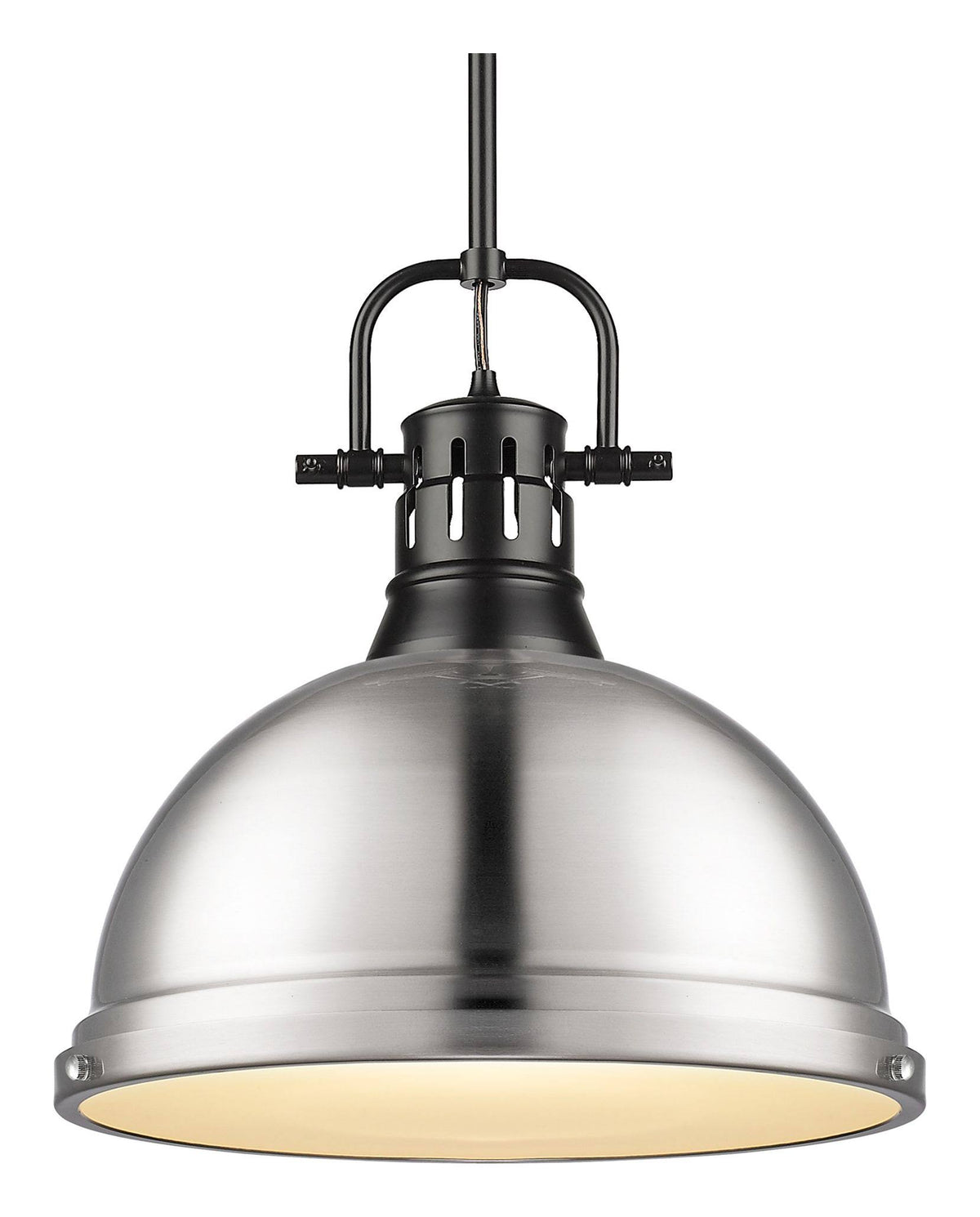 1 Light Pendant with Rod in Matte Black G492