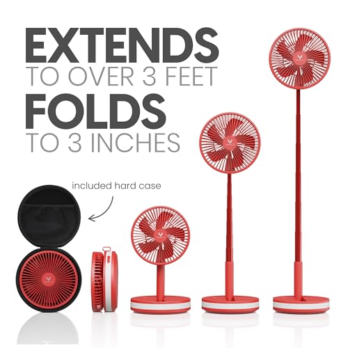 Portable Wireless Battery Operated Fan with Carry Case P317