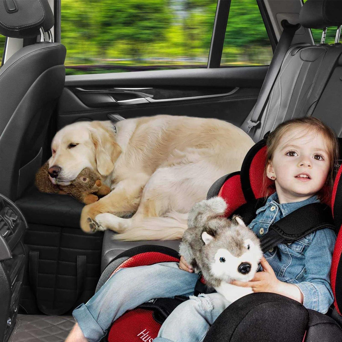Dog Seat Extender with Storage Y36818