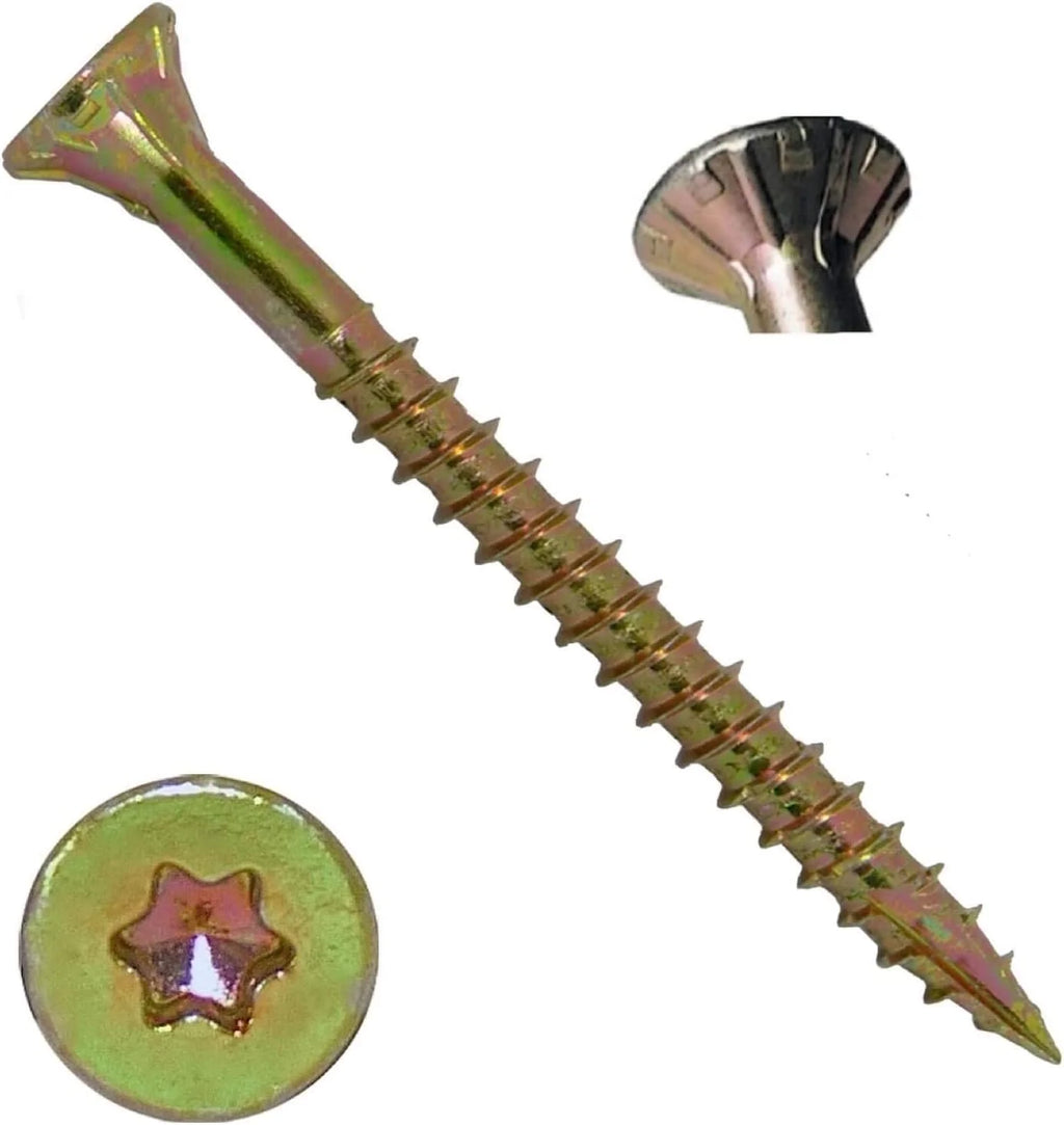 Gold Star Wood Torx/Star Drive Head Multipurpose Wood Screws 6500 Count K24700