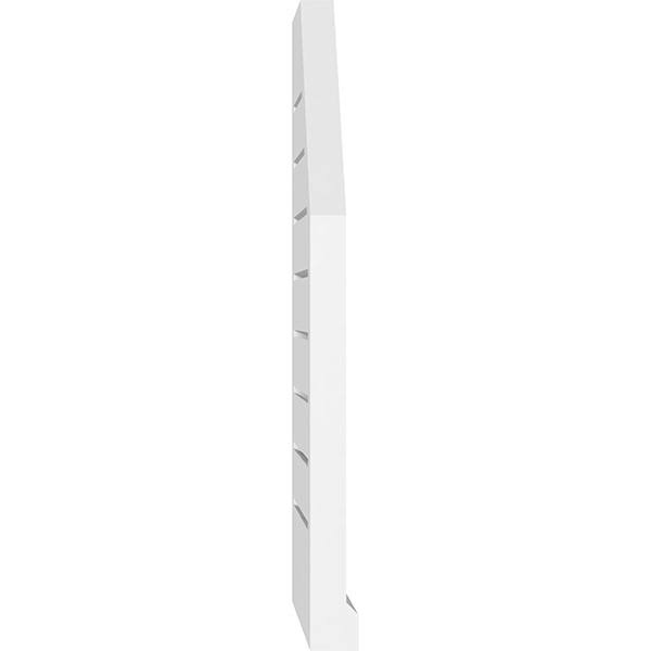 Octagonal Surface Mount PVC Gable Vent with Brickmould M2061