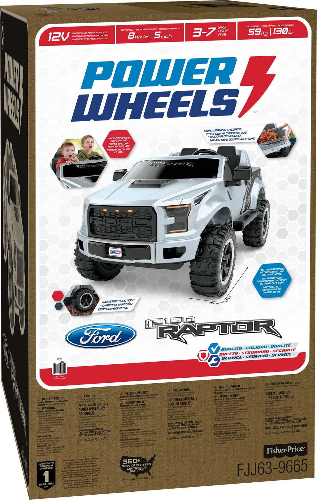 12V Battery-Powered Ride-On Vehicle with Music Sounds & Microphone D83597