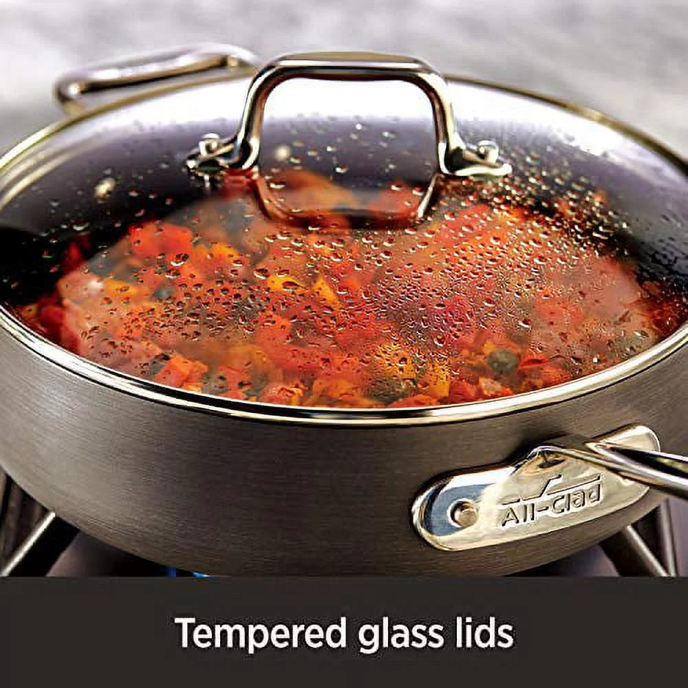 Hard Anodized Nonstick 2 Piece Fry Pan and Saute Pan Set U12234