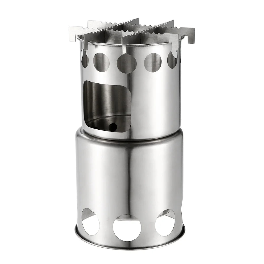 Portable Stainless Steel Wood Outdoor Cooking Camping Stove M362237