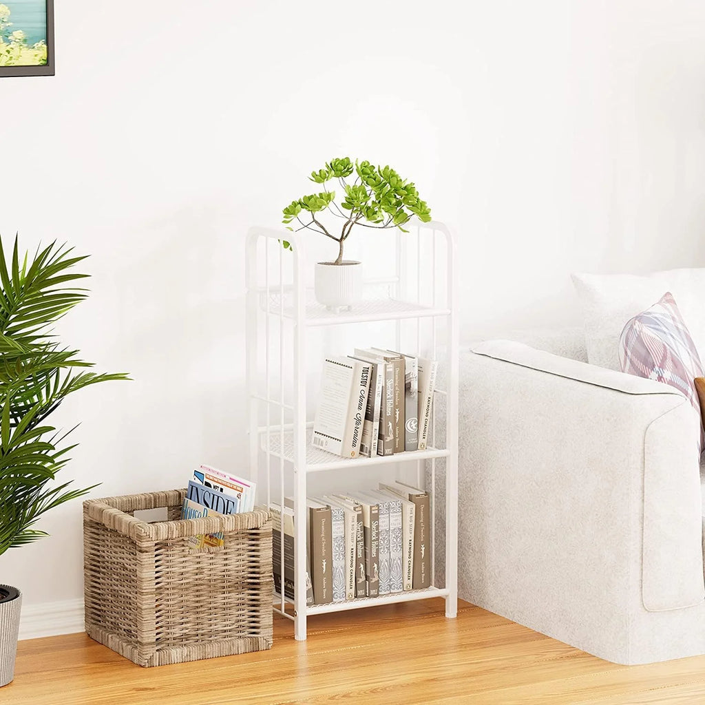White 3 Tiers Bookshelf Storage Shelf X268