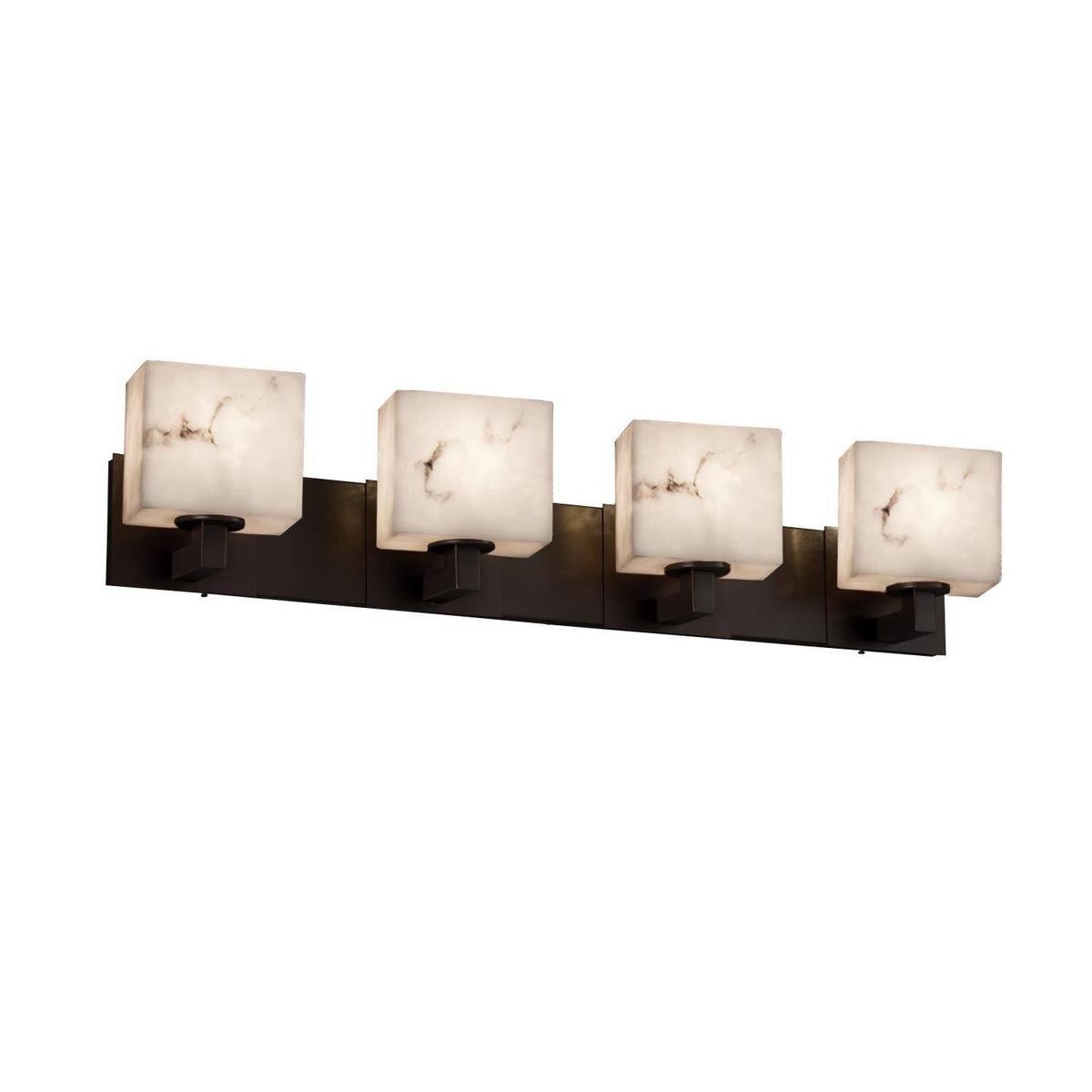 Modular 4-Light LED Bath Bar in Dark Bronze Z438757