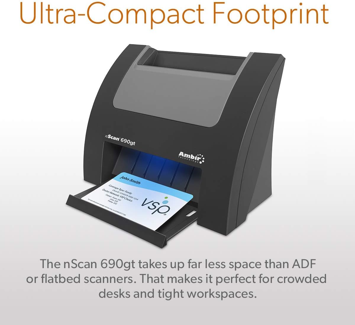 High-Speed Vertical Card Scanner for Windows PC S567