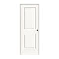 36 in. x 80 in. White Painted Left-Hand Solid Core Single Prehung Interior Door M9918