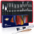 24 Pack Paint Brushes with Carrying Bag R59438