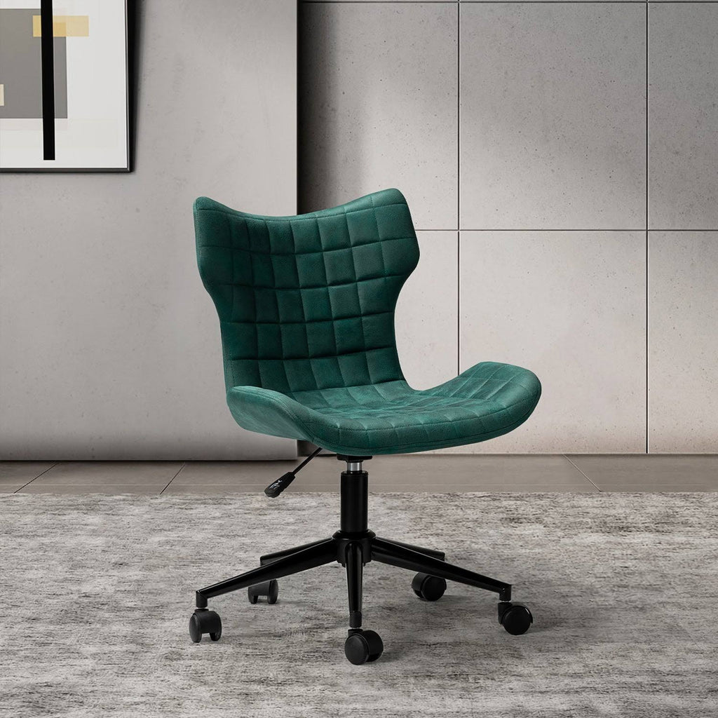 Green Tufted Office Task Chair Q796