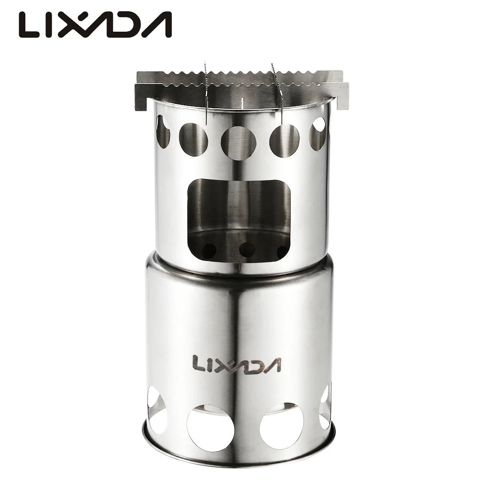 Portable Stainless Steel Wood Outdoor Cooking Camping Stove M362237