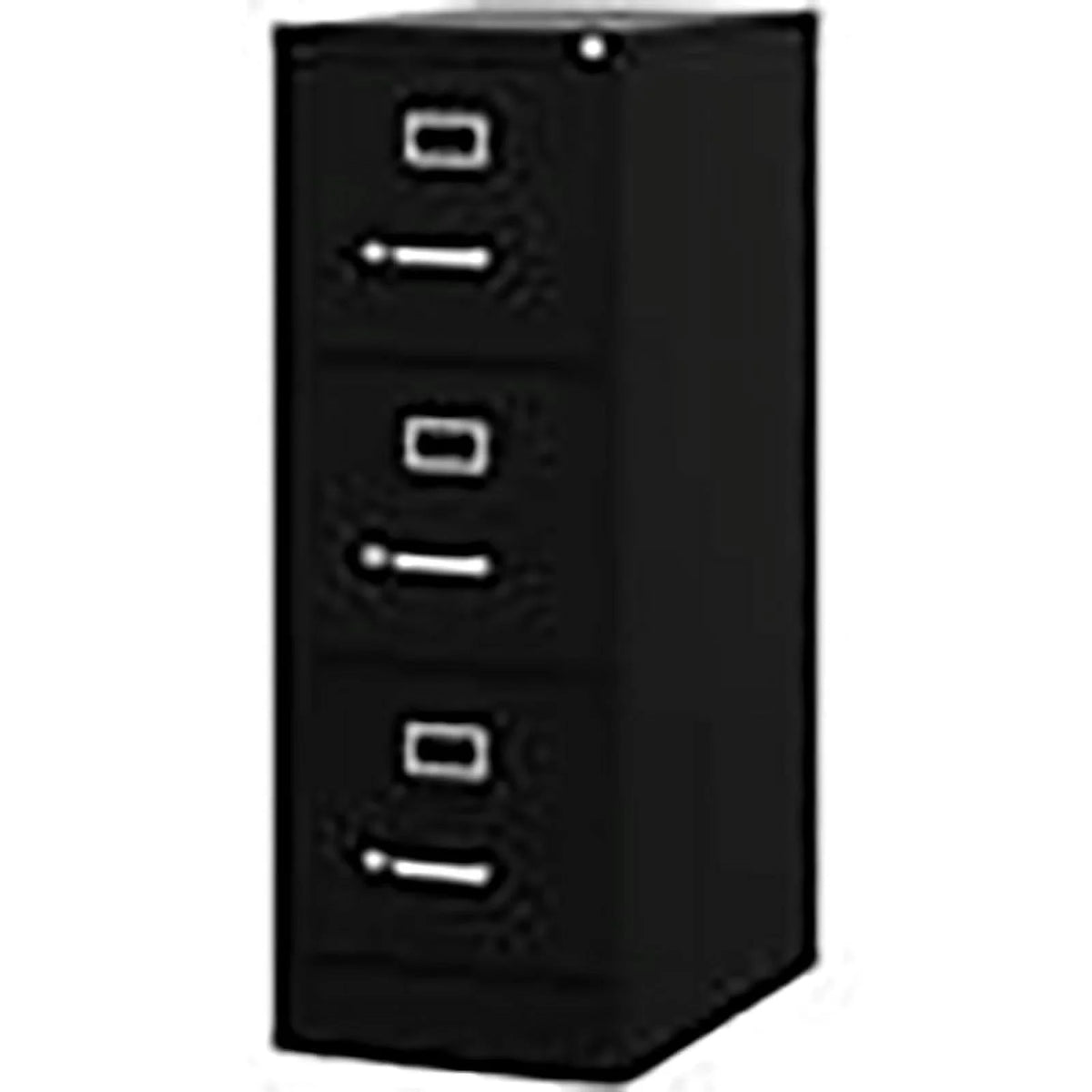 22" 3-Drawer Black Metal File Cabinet S67976