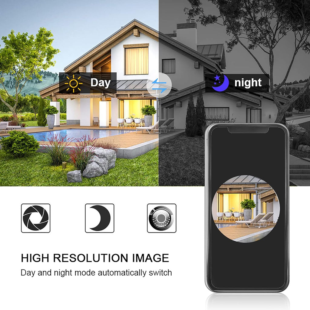 Video Doorbell Wireless HD Door Camera Security System Pack of 2 Y490