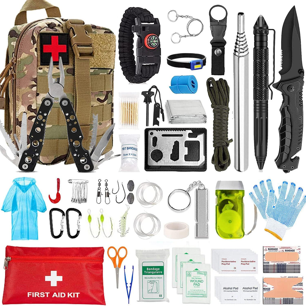 Survival First Aid Kit with MOLLE Pouch E68874