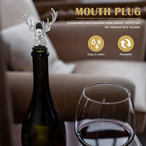 Deer Head Wine Pourer with Silicone Stopper R220652