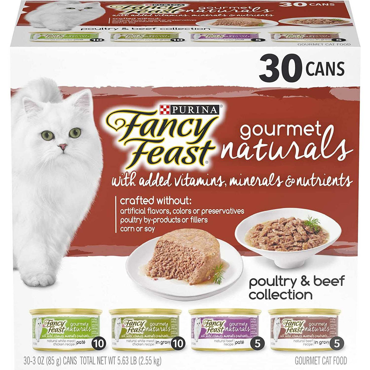 Wet Cat Food Variety Pack Poultry and Beef E37350