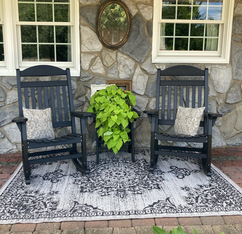 Dark Gray Weather Resistant Rocking Chair M158774