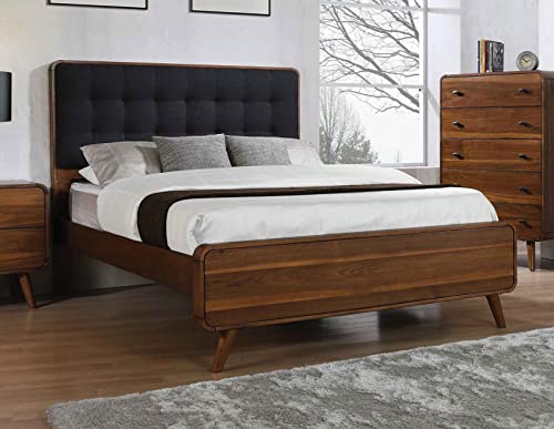 Dark Walnut Eastern King Bed 4-Piece Set I93527