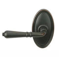 Half Dummy Left Handed Door Lever with Oval Rose in Oil Rubbed Bronze Y42157