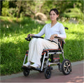 Lightweight Portable Electric Wheelchair, 33lbs, 10 Miles Range J579