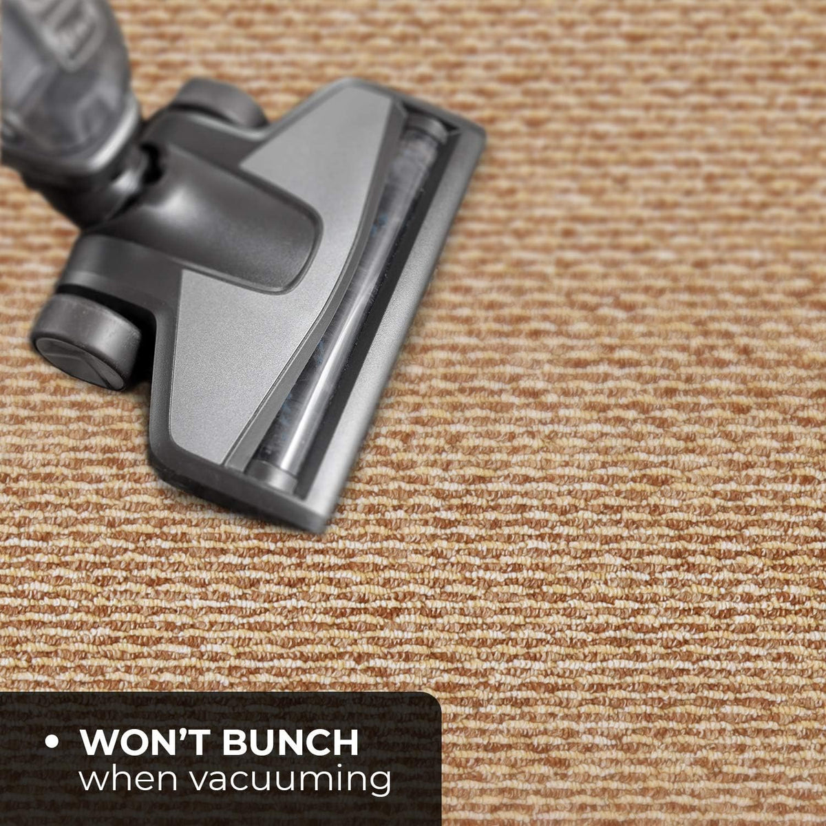 Skid-Resistant Carpet Runner Praline Brown 24 Feet X 48 Inches I272