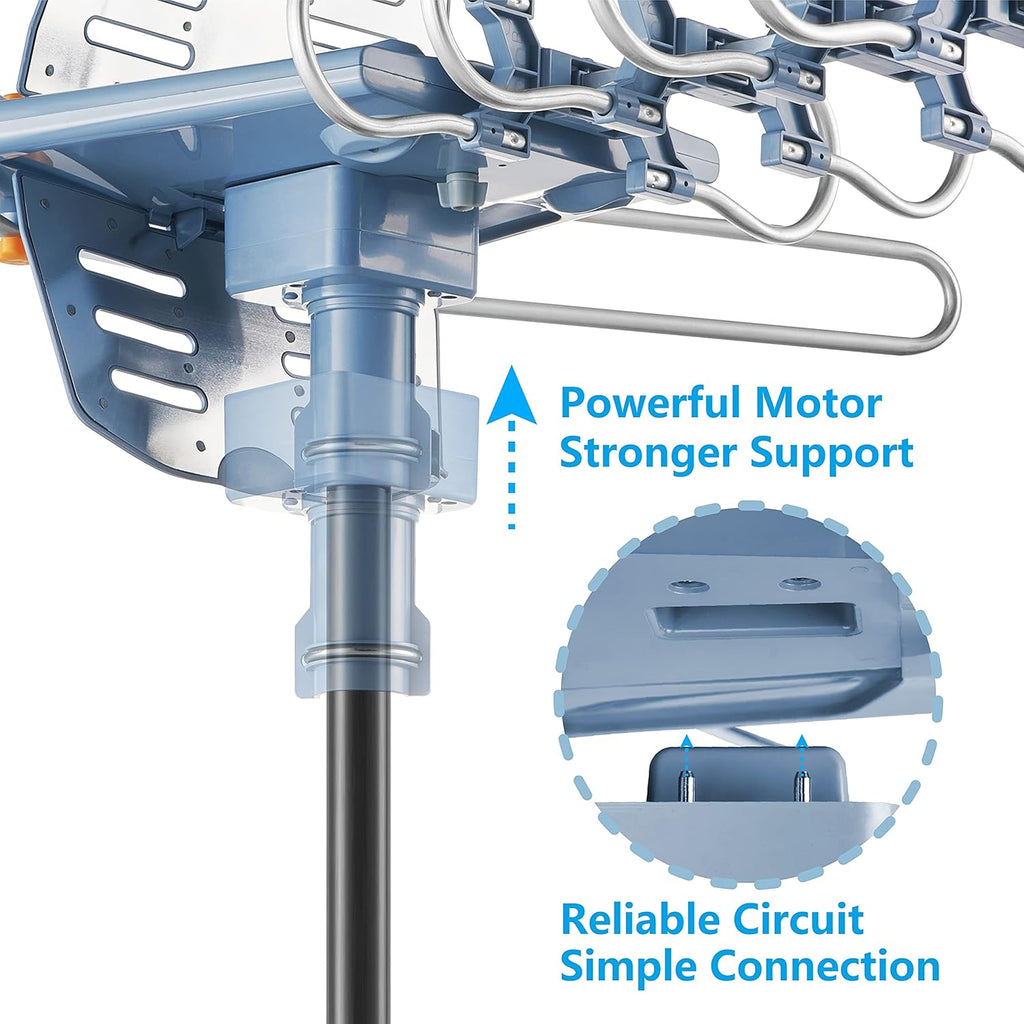 60FT RG6 Coaxial Cable Digital Outdoor Antenna F777