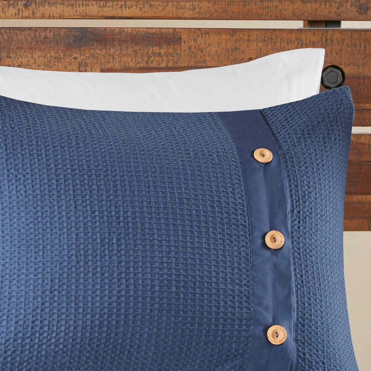 3 Piece Cotton Waffle Weave Duvet Cover Set U347