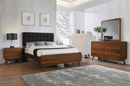 Dark Walnut Eastern King Bed 4-Piece Set I93527