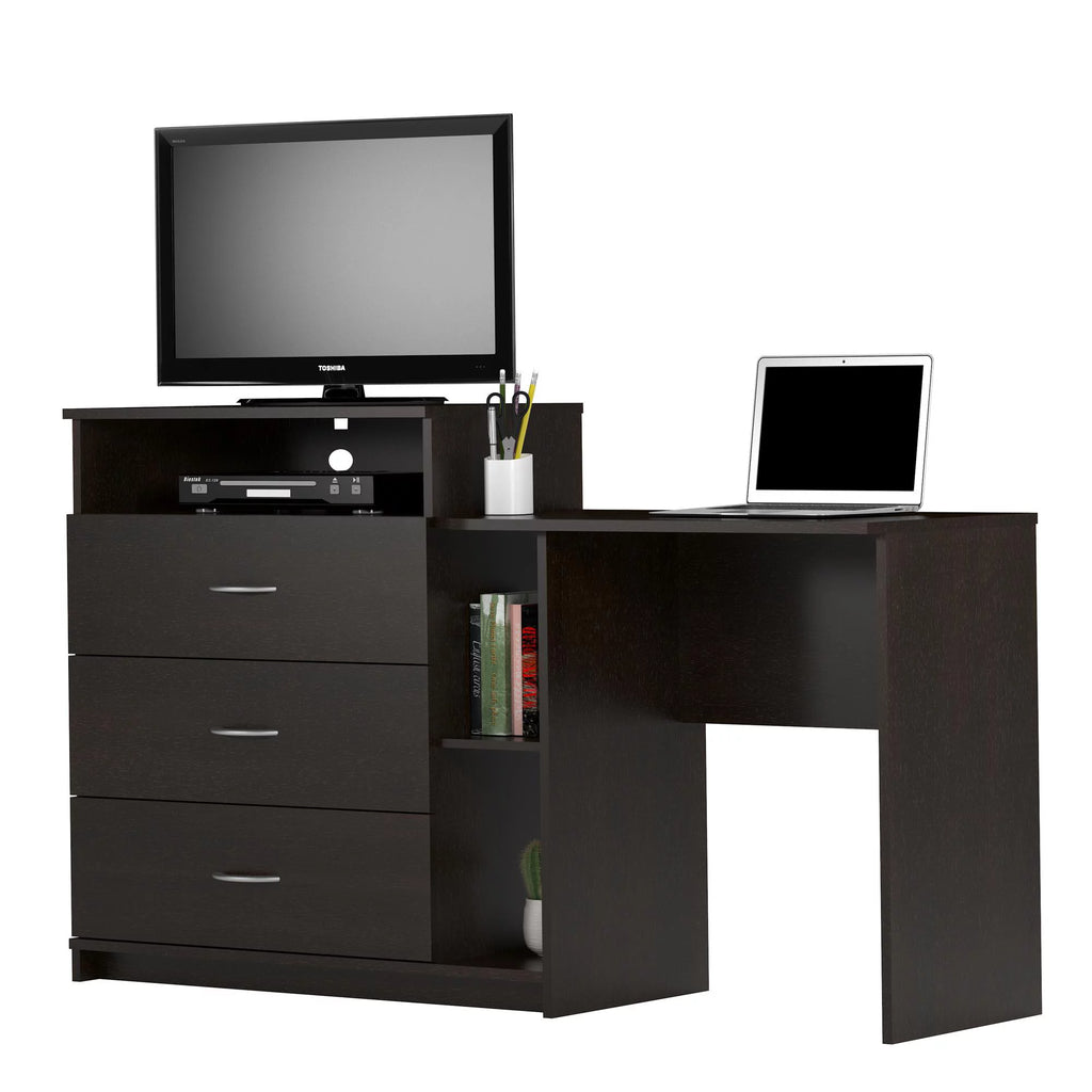 Espresso 3 in 1 Media Dresser and Desk Combo H391567