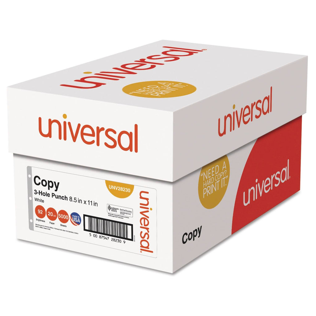 3-Hole Punch White Copy Paper 5000 Sheets/Carton C228