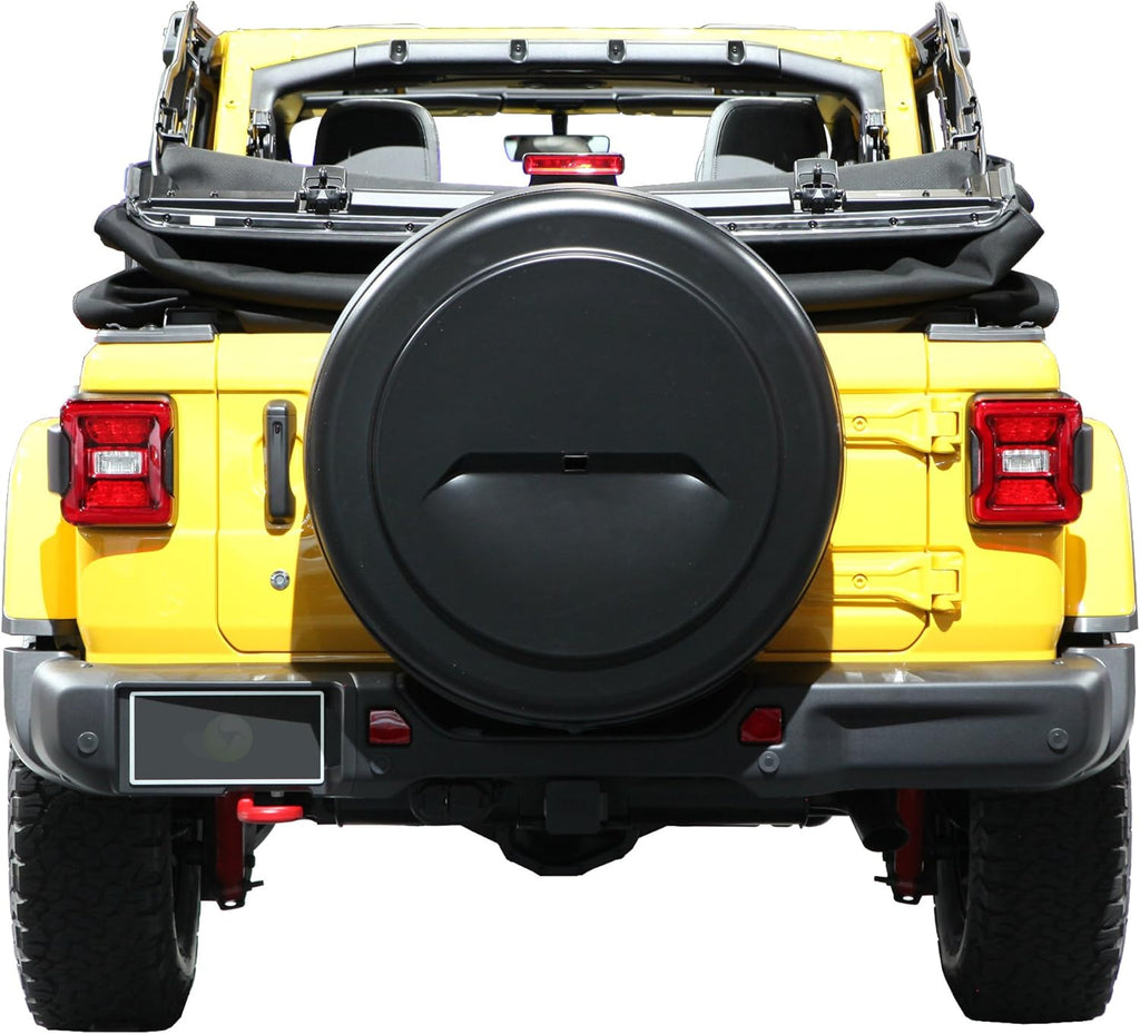 33" Black Rigid Tire Cover for Jeep Wrangler JL V9143