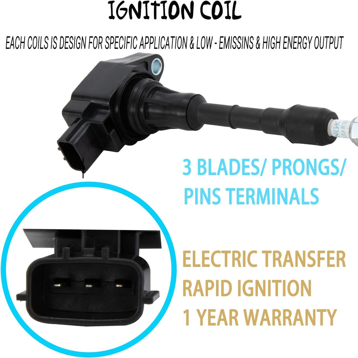 Ignition Coil Packs and Spark Plugs for V6 3.5L E1971