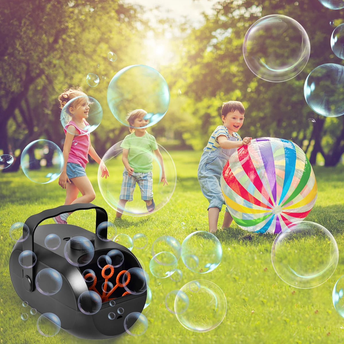 Portable Rechargeable Bubble Machine E7100