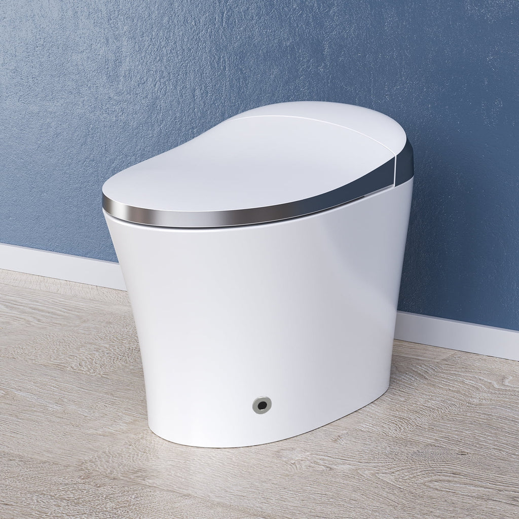 Smart Toilet with Heated Bidet, Dryer, Warm Water, Heated Seat, Auto Close, Tankless, Remote Control M18088