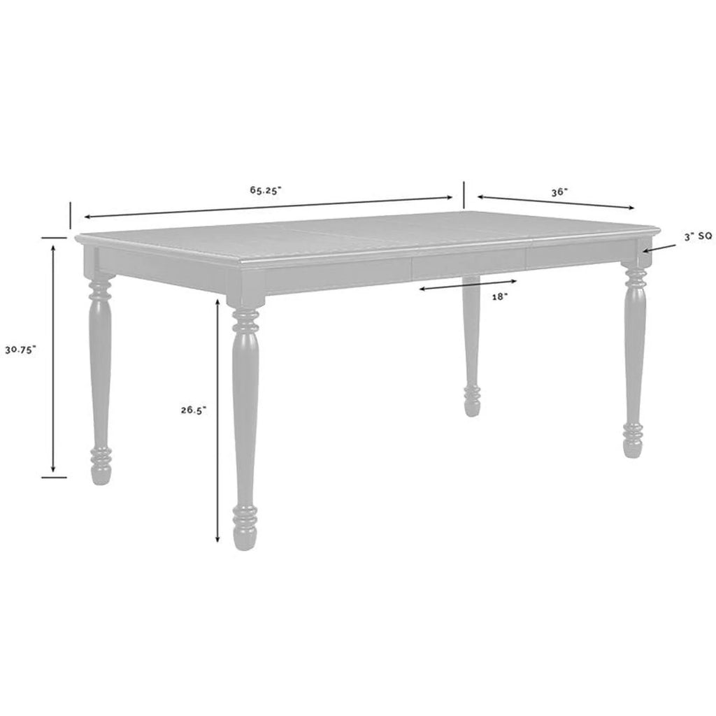 White Extendable Dining Table C7984