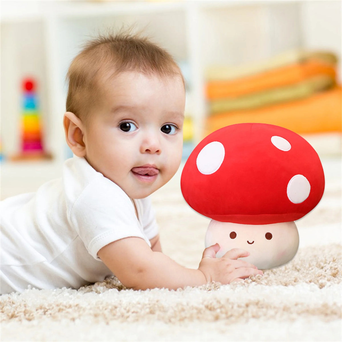 Cute Mushroom Plush Toy Stuffed Doll Pillow H688376